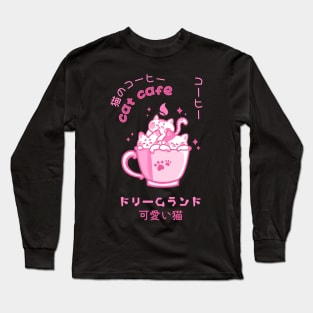 Cat Cafe Long Sleeve T-Shirt